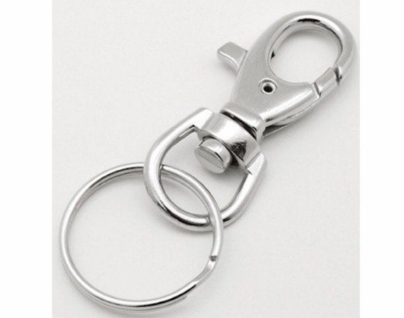 1pc Silver DIY Lanyard Keychain Ring Finding Lobster Claw and