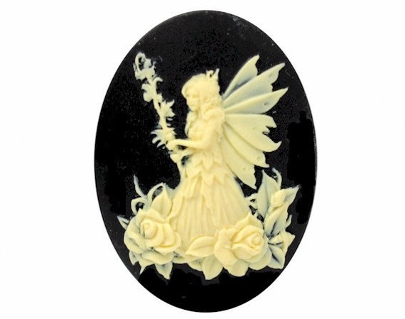 40x30mm Statue of Liberty Cameo Patriotic Cameo Dark Blue Resin Cameo 979x