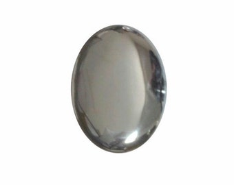 18x13mm Hematite gemstone Flat Back Cabochon loose gem stone black cab rock mineral 185x