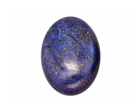 1 pc 18x13mm Lapis Lazuli Dyed Flat Back Blue Cabochon Gemstone S2082
