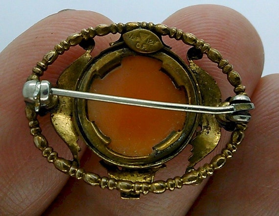 12kt gold filled Antique Vintage Petite Scarf Pin… - image 4