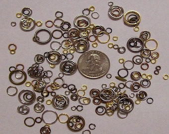 1oz  lot bronze silver gold Jump Rings Mixed Sizes Colors jewelry connectors chain maille chainmail kit jewelry findings components 543x
