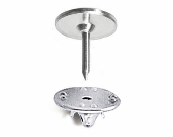 10 sets Tie Tack @.60 set  Scatter Pin, Blank Tac Clutch Set,  mens' jewelry finding locking pin ( great diy father's day gift ) 809r