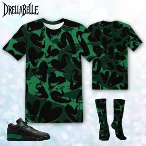 Spizike Pine Green Black Anthracite Heart Flow Jacket, T-Shirt, Sweatshirt, Hoodie, Socks, Hat Outfit To Match Sneaker