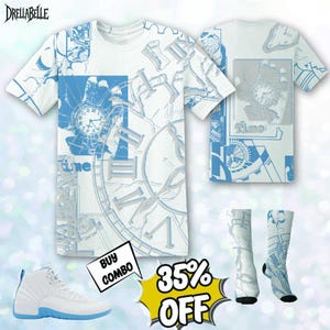 AJ 12 Melo Pattern Broken Time 3D Jacket, T-Shirt, Sweatshirt, Hoodie, Socks, Hat Outfit To Match Sneaker