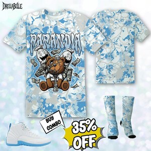 AJ 12 Melo Paranoia Money Ber 3D Jacket, T-Shirt, Sweatshirt, Hoodie, Socks, Hat Outfit To Match Sneaker