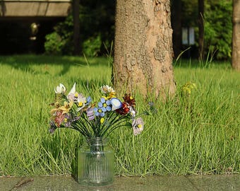 Flor de nacimiento de cristal, regalo de nacimiento hecho a mano, ramo de flores de cristal, regalos personalizados, regalo para ella, regalo de cumpleaños