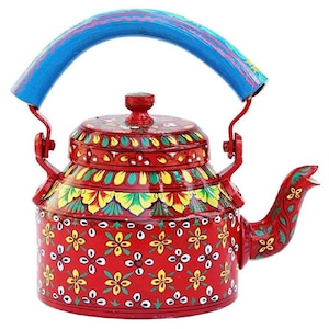 Unique Aluminum Tea Kettle - Handcrafted with Love, Eye-Catching Colors