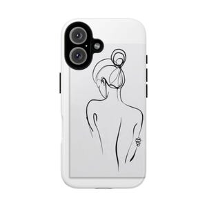 Minimalist Phone Case, Chic Phone Cover, Elegant iPhone Case, Artistic Cell Phone Protection, Modern Design Case