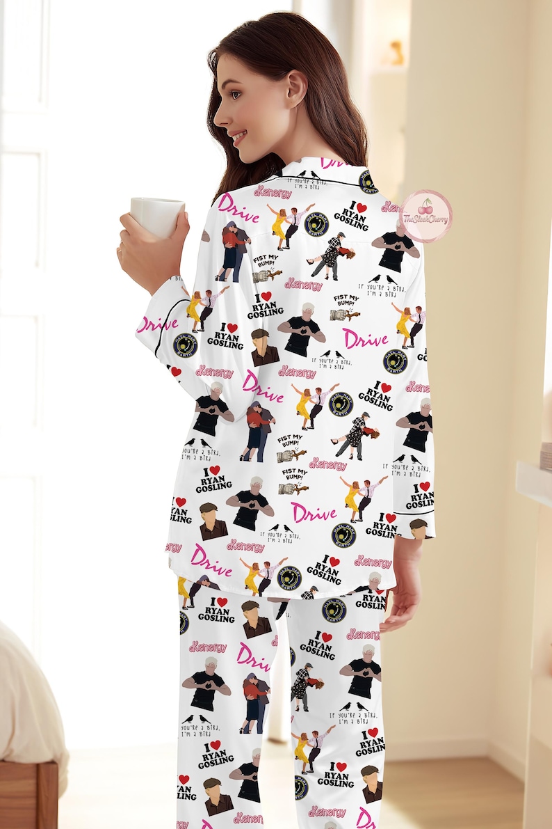 Ryan Gosling Pajama Set, Movie Star Loungewear for Women, Ryan Gosling Fan Gift, Cozy Sleepwear, Celebrity Merch, Birthday Gift for Her Only Pants(noTshirt)