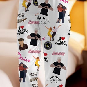 Ryan Gosling Pajama Set, Movie Star Loungewear for Women, Ryan Gosling Fan Gift, Cozy Sleepwear, Celebrity Merch, Birthday Gift for Her bild 6
