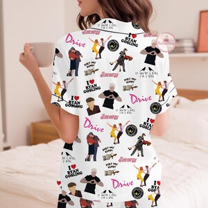 Ryan Gosling Pajama Set, Movie Star Loungewear for Women, Ryan Gosling Fan Gift, Cozy Sleepwear, Celebrity Merch, Birthday Gift for Her bild 2