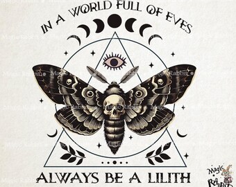 Lilith Motte Gothic Clipart: Heidnische Göttin PNG (Digital Download