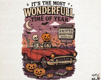 Lustiges Halloween PNG: Gruseliger Kürbis, Retro-Design (Digitaler Download)