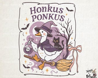 Lustige Halloween Gans PNG: Honkus Ponkus Digital Download