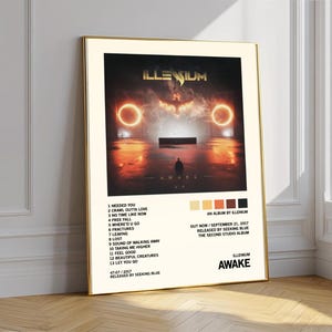 Illenium Awake Album Poster: EDM Musik Wandkunst (ohne Rahmen)