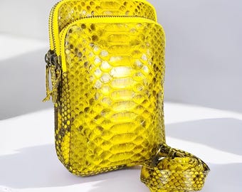 Reza MoZa Snake Wallet Genuine Snake Skin Handmade Bali Bag,Snake Leather Bag,Real Snake Purse,Exotic Skin Bag,Python Leather