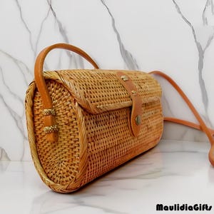 Boho Chic Rattan Ate Sumpe Purse Handmade Wallet Bag for Casual Special Occasions, Rattan Bag, Boho Bag, Etnic Bag, Bohemian Bag, Wooden Bag