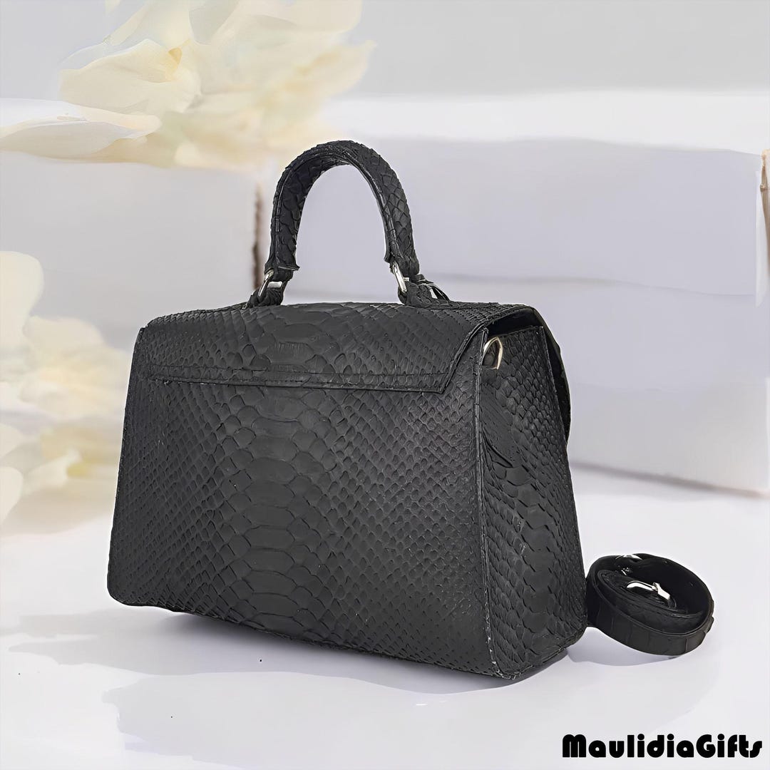 Genuine Python Skin Solina Bag Handmade From Bali Elegant and ...