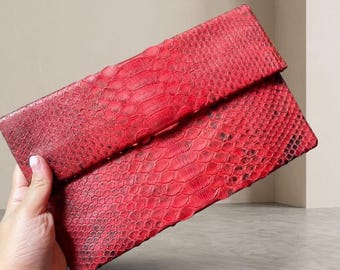 Genuine Python Leather Mini Prisi Handbag Exotic Snakeskin Crossbody Bag Luxury Artisan Purse