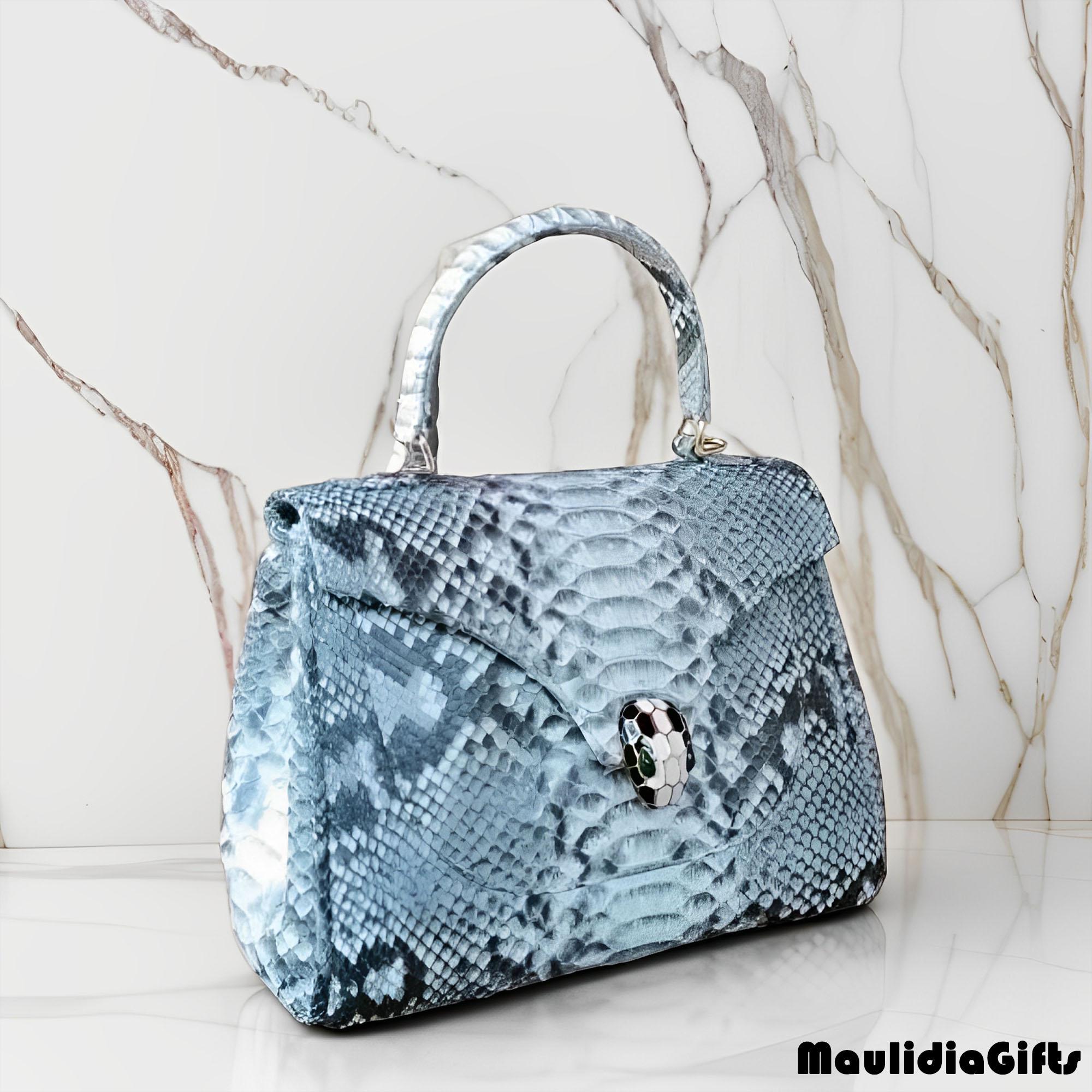 Authentic Python Skin Bag – Exotic Snake Leather, Snake Leather Bag ...