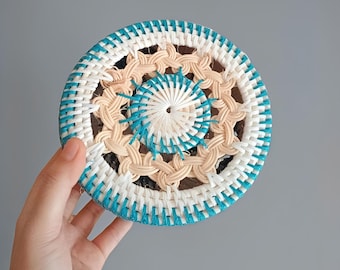 Borsa a mano in rattan Boho Lollipop, stile casual e da spiaggia, borsa in rattan, borsa boho, borsa in rattan di Bali, borsa etnica, borsa boho, borsa in legno