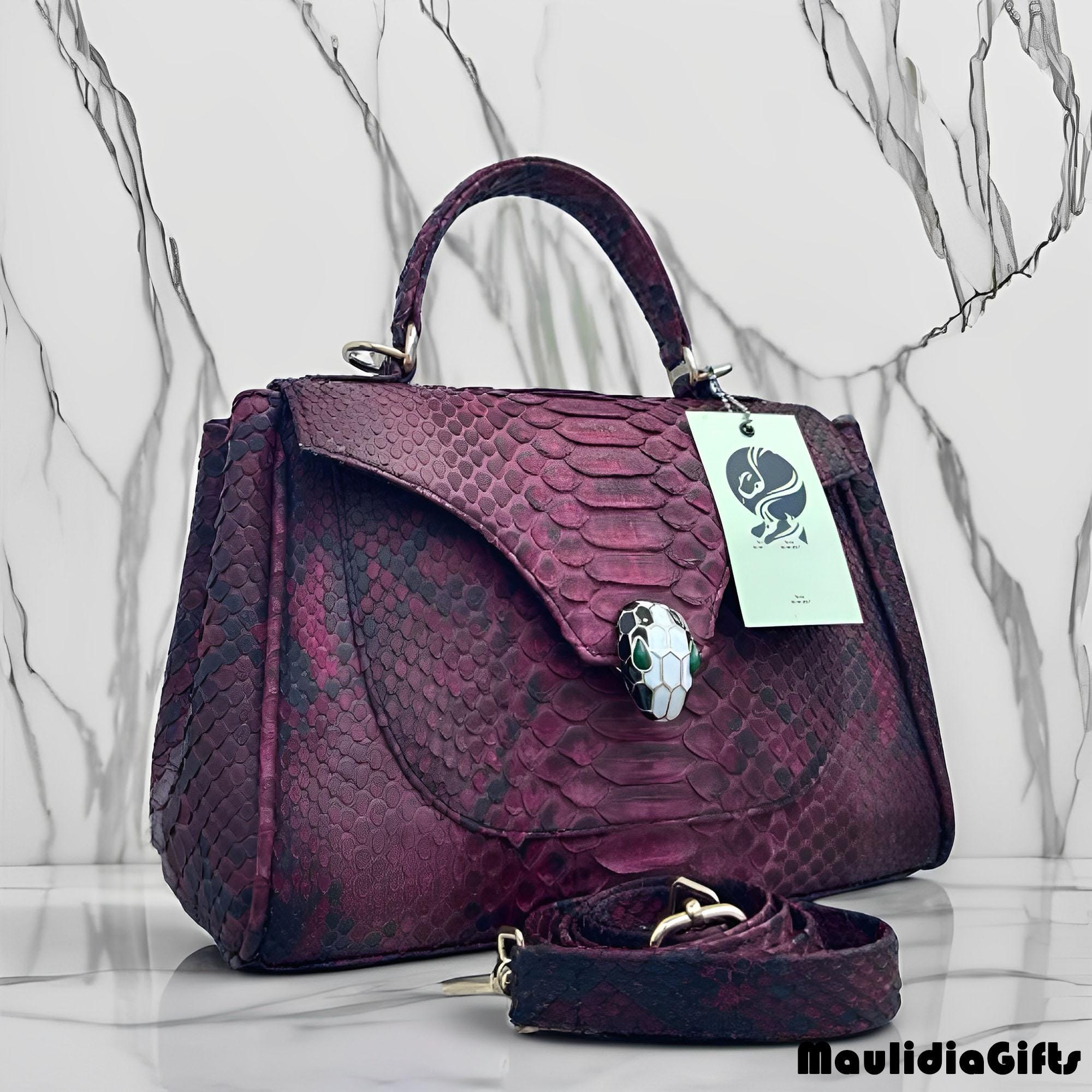 Authentic Python Skin Bag – Exotic Snake Leather, Snake Leather Bag ...