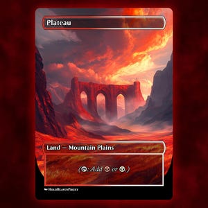 Carta singola proxy per Waifu Anime di Plateau Land, personalizzata per il comandante EDH, regalo per lui/lei