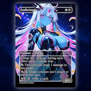 Endbringer Anime Waifu Single Card Proxy Card Custom For EDH Commander Gift For Him/Her