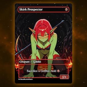 Skirk Profector Anime Waifu Einzelkarte Proxy-Karte Individuell für EDH Kommandant Geschenk für Sie / Ihn