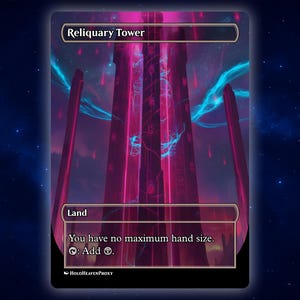 Reliquary Tower Land Anime Waifu Einzelkarte Proxy-Karte Individuell für EDH Kommandant Geschenk für Sie / Ihn