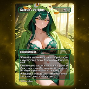 Anime Shaman Proxy Card: Garruk&#39;s Uprising EDH Commander