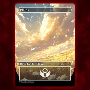 Cartão proxy de anime Waifu de Plains Land personalizado para comandante EDH, presente para ele/ela