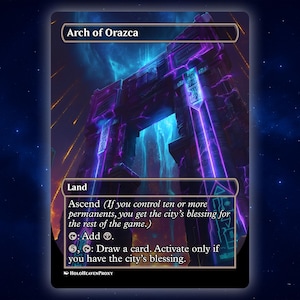 Arch von Orazca Anime Waifu Einzelkarte Proxy-Karte Individuell für EDH Kommandant Geschenk für Sie / Ihn