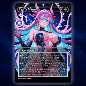 Ugin's Mastery Anime Waifu Einzelkarte Proxy-Karte Benutzerdefinierte für EDH Kommandant Geschenk für Sie / Ihn