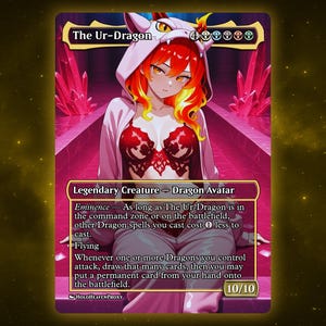 Anime The Ur Dragon Proxy Card: Custom EDH Commander