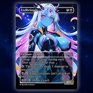 Endbringer Anime Waifu Einzelkarte Proxy-Karte Individuell für EDH Kommandant Geschenk für Sie/Ihn
