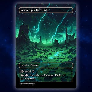 Scavenger Grounds Anime Waifu Einzelkarte Proxy-Karte Individuell für EDH Kommandant Geschenk für Sie / Ihn