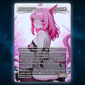Alisaie Leveilleur Anime Waifu Single Card Proxy Card Custom For EDH Commander Gift For Him/Her