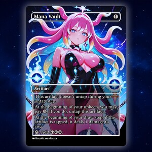 Mana Vault Anime Waifu Einzelkarte Proxy-Karte Individuell für EDH Kommandant Geschenk für Sie / Ihn