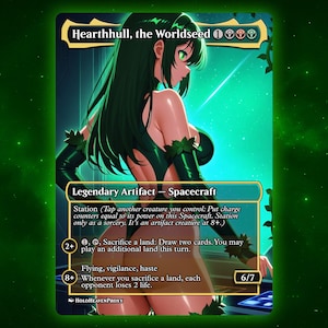 Anime Waifu Proxy Card: Custom EDH Commander Gift