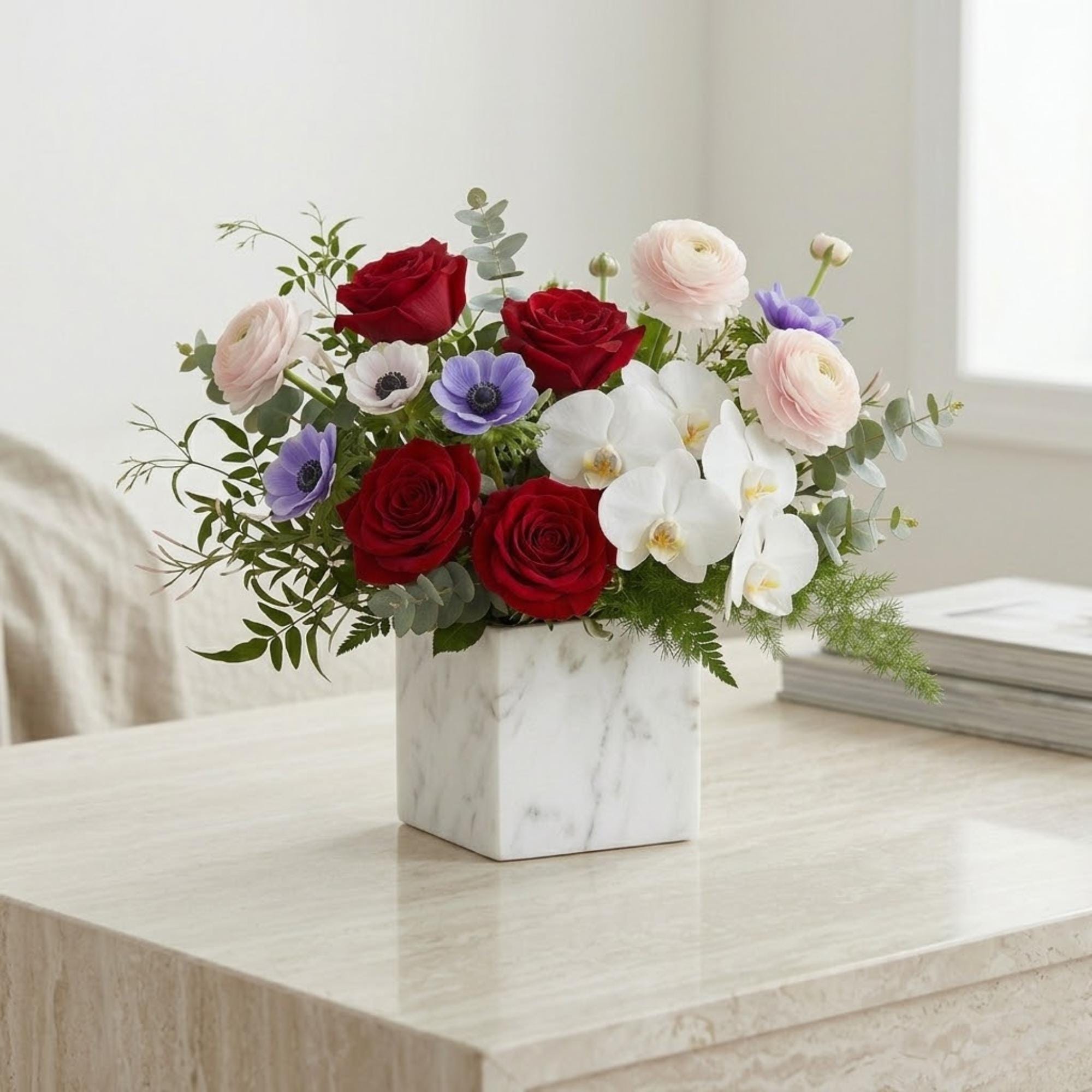 Marble Square Vase - Etsy