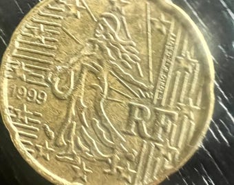 非常に珍しいフランスの1999年10セント硬貨 - Etsy 日本