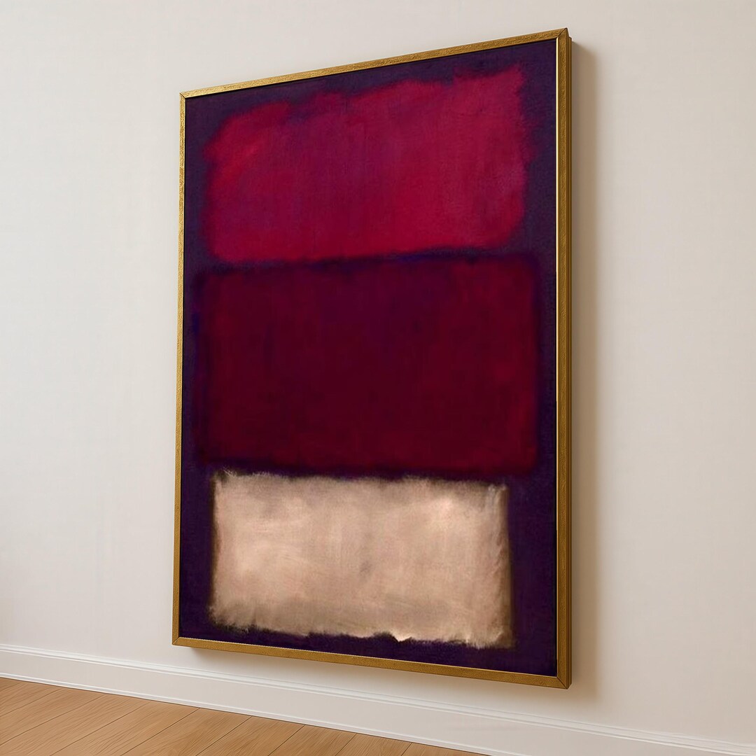 Blocks Mark Rothko Mark Rothko Inspired Abstract Canvas Art Print: Red & Beige Color ...