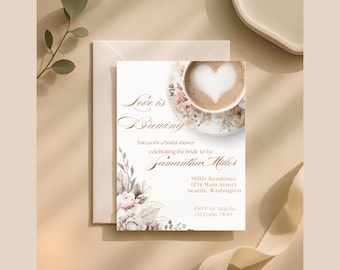"Brautparty Einladung Vorlage ""Love isbre"" (digitaler Download)"