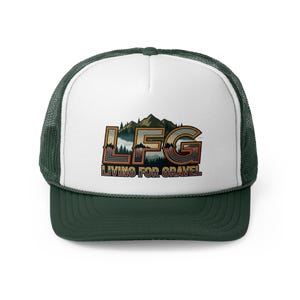 LFG original line Trucker Cap - Living for Gravel, Adventure Hat, Outdoor Gear, Camping Cap, Gift for Travelers, Festival Wear