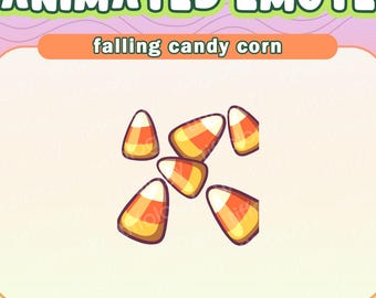 Falling CANDY CORN Animated Emote | Digital download for Twitch, Youtube, Discord