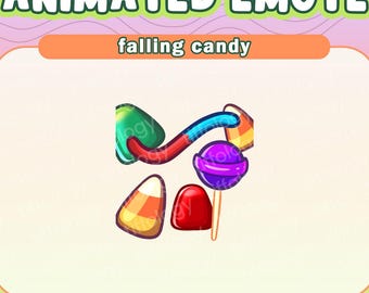 Falling CANDY Animated Emote | Digital download for Twitch, Youtube, Discord