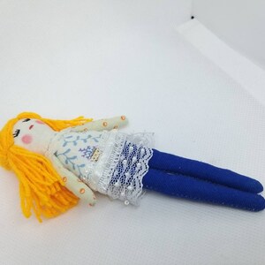 Zoie doll 13 cm doll, small doll, cloth doll, play doll, mini doll image 4