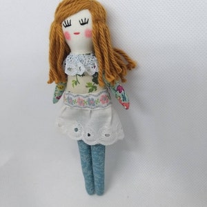 Jean doll 13 cm doll, small doll, cloth doll, play doll, mini doll image 9